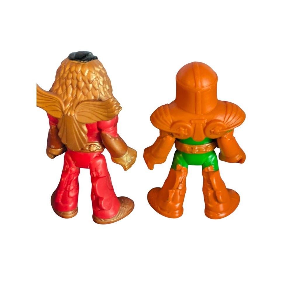 Vintage Fisher Price Great Adventures Figures Lion Knight Orange Knight - Picture 2 of 3